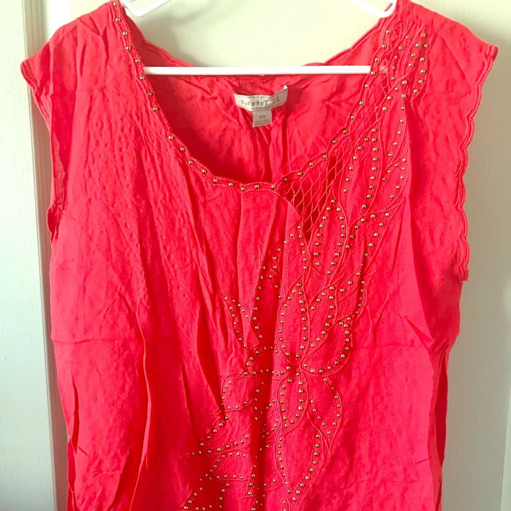 Gorgeous coral top from Forever 21!